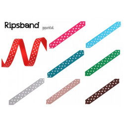 Ripsband gepunktet 10 mm